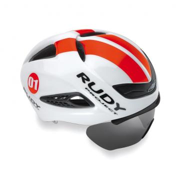Rudy Project KASK CZASOWY BOOST 01 VISIOR  WHITE RED