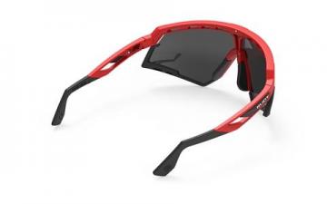 Okulary rowerowe Rudy Project Defender RP Optics Czerwono Czarne Black Smoke